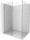 Mexen Kioto paroi de douche Walk-in 160 x 70 cm, transparent, blanc
