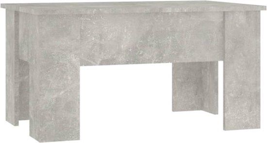 vidaXL Salontafel 79x49x41 cm bewerkt hout betongrijs