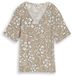 Tom Tailor Blouse en viscose - Taille 36 - olive big flower design