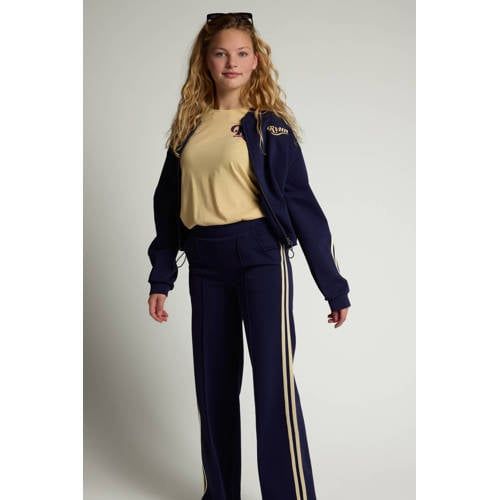 LOOXS 10sixteen relaxed fit gestreepte sweatpants - donkerblauw