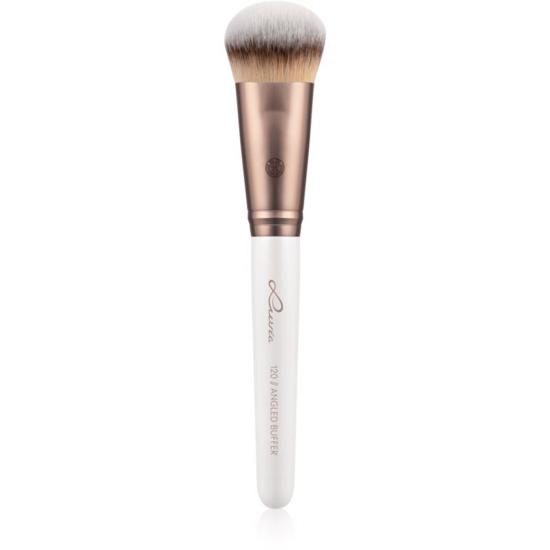 Luvia Cosmetics Elegance Luvia Professionele make-upkwast, foundation-make-upkwast, afgeschuinde bufferkwast, veganistische cosmeticakwast, 120, Angled Buffer - Elegance