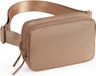 Unyqoos® Sac banane pour femmes et hommes, petit, sportif, brun clair