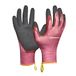 Gebol Dahlia | 1 paar | maat M (maat 8) | tuinhandschoen met touch-functie van gerecycled materiaal | beste grip en dubbele coating | voor dames | rood