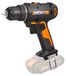 WORX - Accuschroefboormachine 20V - WX100.9 - ø10mm - 30Nm (Levering zonder accu en oplader, draagtas, dubbel schroefopzetstuk, ideaal voor kleine werkzaamheden) zwart