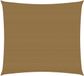 vidaXL Zonnezeil 160 g/m² 2x2 m HDPE Taupe