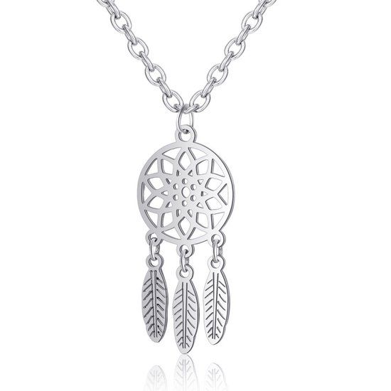 LGT JWLS Lookinggoodtoday Dromenvanger Ketting Dames Zilverkleurig Edelstaal