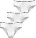 Björn Borg dames Logo Highwaist Briefs - slip hoge taille (3-pack) - wit