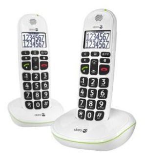 Doro PhoneEasy 110 Duo - DECT telefoon - Wit