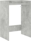 vidaXL - Wasmachinekast - Betongrijs - 67,5 x 48 x 97 cm - Bewerkt hout