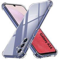 Phonillico® Hoesje voor Samsung Galaxy A14 - Schokbestendig Beschermend Zacht TPU Transparant