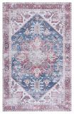 Safavieh Traditioneel tapijt, machinewasbaar, antislip, ideaal voor drukbezochte ruimtes, Tucson-collectie, laagpolig, beige en grijs, 120 x 180 cm