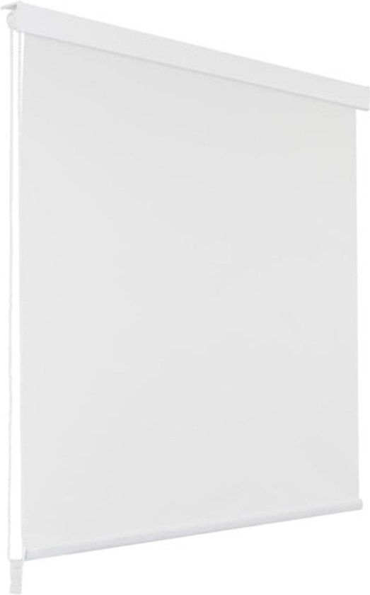 vidaXL Rolgordijn voor douche 80x240 cm wit