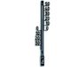 TFA Thermomètre plastique pluie 27,5 cm noir