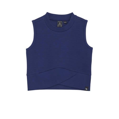 Indian Blue Jeans mouwloze top donkerblauw