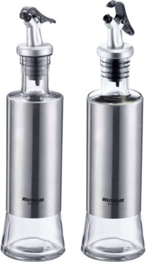 Westmark Lissabon - Azijn- en Oliedispensers Set - 2 Stuks - RVS - 300 ml