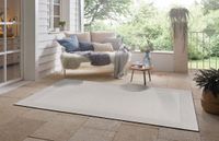 Tapeso Binnen & buiten vloerkleed Vena - lichtgrijs 80x150 cm