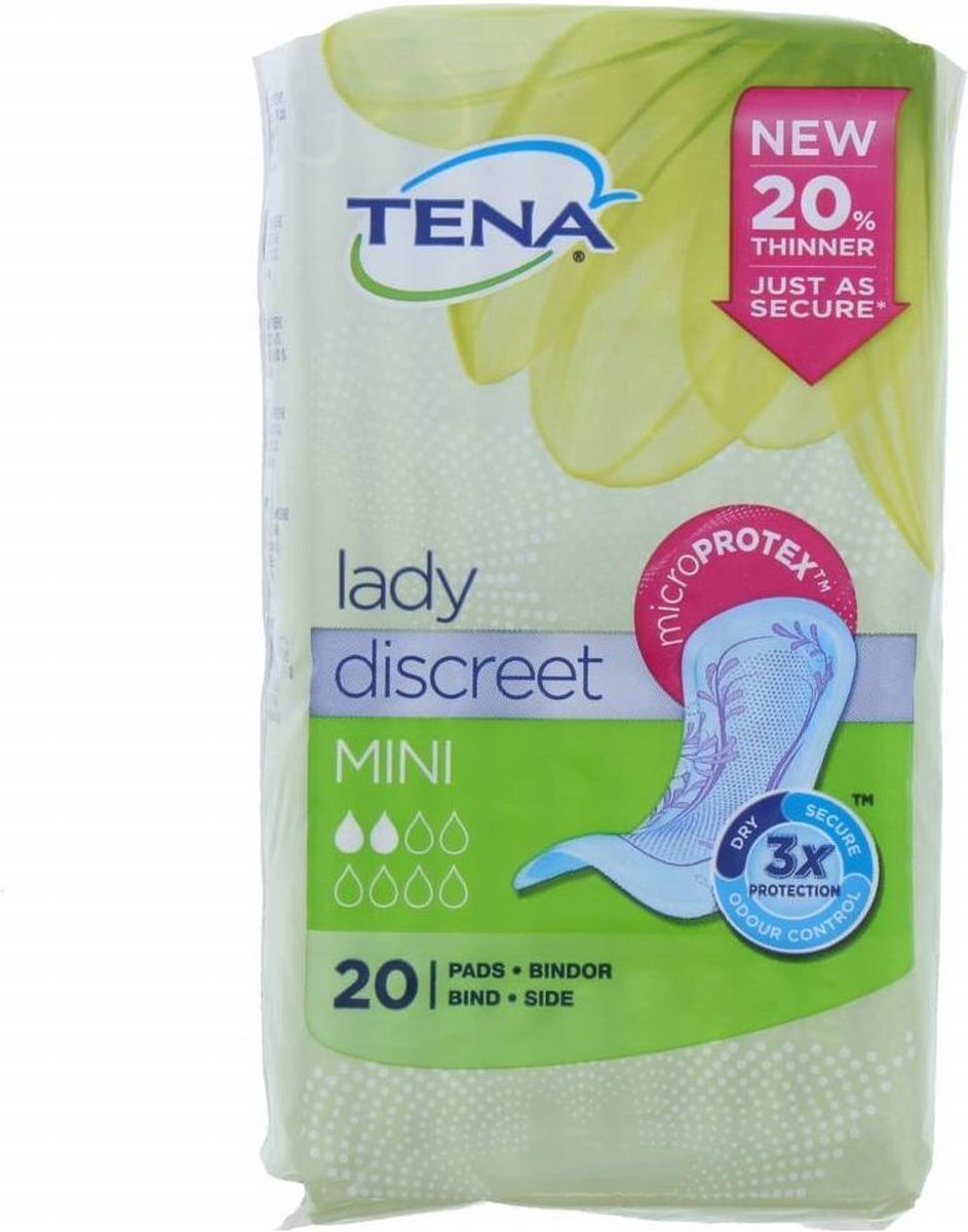 Tena Lady Discreet Mini's - 20 stuks