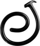 Ouch! Shots BV Ass Snake Dildo - 100 cm - Black