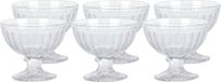 Excellent Houseware coupes à glace - set de 6 pièces - verre - 200 ml