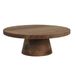 HOME DECO FACTORY Acacia cake stand, elegant and modern design, ideal for cakes and fruit, easy to maintain, diameter 28 cm, brown color