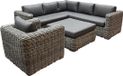 AVH-Collectie Cervo hoek loungeset 5-delig grijs wicker
