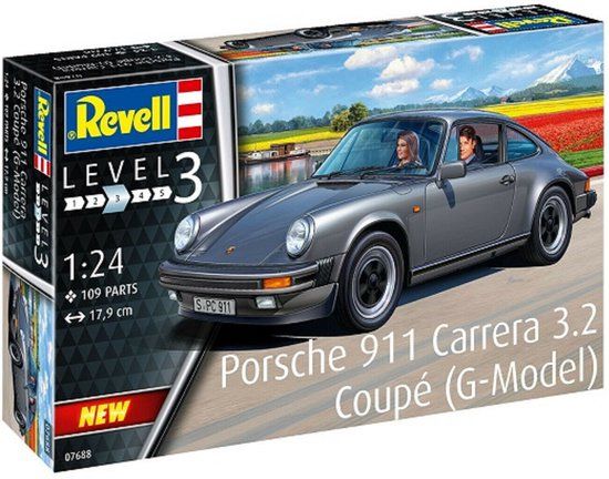 Revell Porsche 911 Carrera 3.2 Coupé (G-Model) Modelbouwpakket - 1:24 - 109 onderdelen