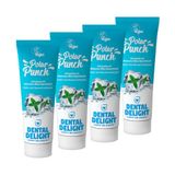 TEST DENTAL DELIGHT Polar Punch 4-pack tandpasta, Glacier Mint Vegan Klimaatneutraal, Microplastic-Vrij
