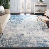 Safavieh Jasper Collection JSP107G Modern abstract modern tapijt, 0,9 x 1,5 m, grijs/blauw