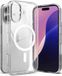 Ringke Fusion Magnetic | Hoesje Geschikt voor Apple iPhone 16 | Compatibel met MagSafe | Back Cover met Militaire Standaard | Transparant