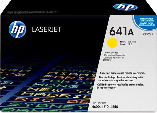 HP 641A Yellow Toner Cartridge - Original - C9722A - 9000 Pages