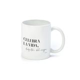 Mopec G2 keramische mok Celebra La Vida, zwart, 8 x 8 x 9,5 cm