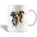 Maniacase Mug en céramique Chien coloré peinture