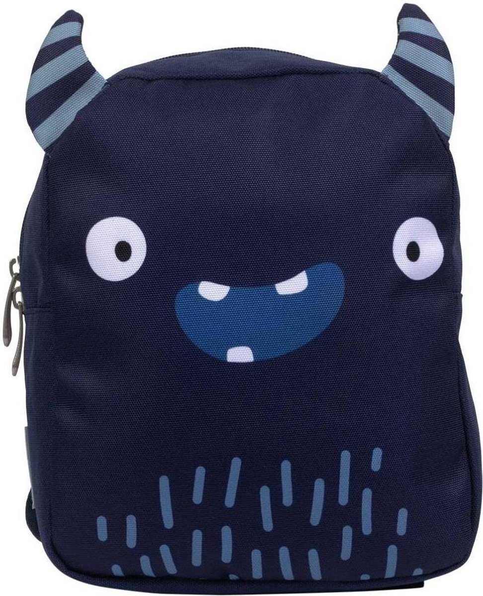 A Little Lovely Company rugzakje Monster baby 5,5 l polyester donkerblauw blauw