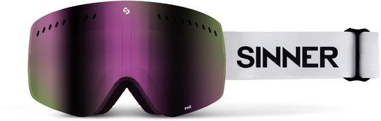 SINNER Pine Skibril - Mat wit - Unisex - One Size