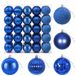 vidaXL Kerstballenset - 50 stuks - Blauw - 8 cm - Polystyreen