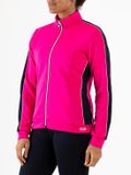 Sjeng Sports FRANCOISE Trainingsjack Dames - Aruba Blue en Electric Fuchsia - Stevige Tricot - Tennis en Fitness - Sneldrogend