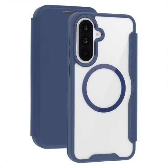 imoshion Transparante Bookcase met MagSafe voor de Samsung Galaxy A37 (5G) - Blauw
