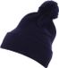 Flexfit Muts met omgeslagen rand en pompon, van het merk Flexfit, katoen, navy, one size