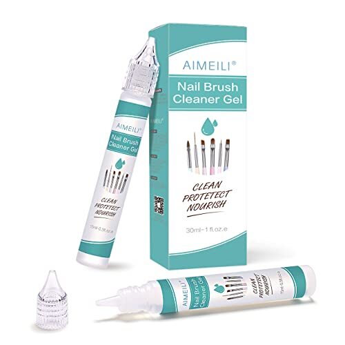 AIMEILI Brush Cleaner Nail Brush Cleaner Gel-oplossing voor gellak -2×15ML