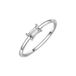 Glanzstücke München Solitaire Ring Zilver Zirkonia Briljant 18.50 mm / maat 58