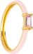 Flamenco Mystique bague, acier inoxydable, 14 carats or, or clair, US6 EU11 / US7 EU14