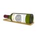 Étagère à vin murale en métal doré pour un double Magnum