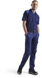 Blåkläder Werkbroek Stretch met Kniezakken 1448-1832 - Marineblauw/Korenblauw - Maat 52
