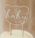 Ginger ray Cake topper Ours Brun Papier
