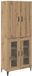 vidaXL Highboard Artisan Eiken 69,5 x 34 x 180 cm Bois traité