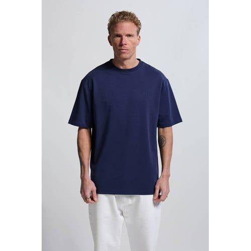 Vänner Vänner relaxed T-shirt donkerblauw