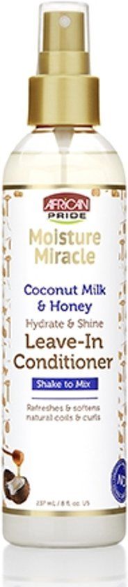 African Pride Moisture Miracle Coconut Milk & Honey Hydrate & Shine Leave-In Conditioner 237ml