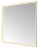 Hotbath &More Mirrors Square LED Badkamerspiegel - Rechthoek - 80 x 80 cm - RVS