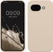 kwmobile hoesje geschikt voor Google Pixel 10a - Hoesje met siliconen coating - Smartphone case in mat crème