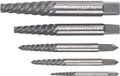 Topex Jeu d'extracteurs de vis - 5 pièces - Argent
